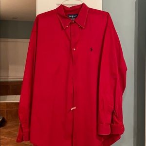 Ralph Lauren Red button down shirt